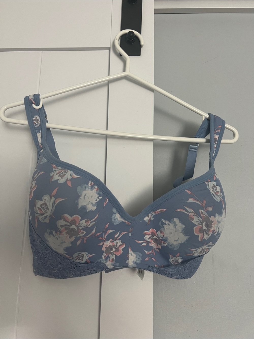 Wireless Bra 40D Jessica Simpson Dusty Blue floral design